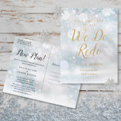 Save the Date We Do Redo Winter Event Goud Schrift Briefkaart