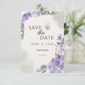 Save the Date Wedding Card (Staand voorkant)