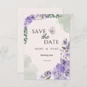 Save the Date Wedding Card (Voorkant / Achterkant)