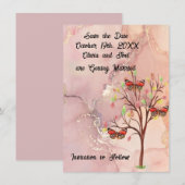 Save the Date Wedding Event Kaart (Voorkant / Achterkant)