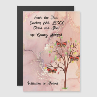 Save the Date Wedding Event Kaart Magnet Magnetische Uitnodiging