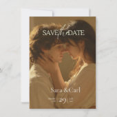 Save The Date Wedding Invitation | Romantic  (Voorkant)