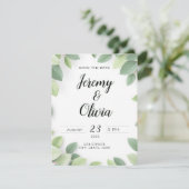 Save The Date Wedding Invite Simple (Staand voorkant)