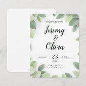 Save The Date Wedding Invite Simple (Voorkant / Achterkant)