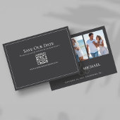 Save the Date Wedding Photo Collage Sjabloon