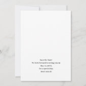 Save The Date Wedding Photo Invite, Save The Date  (Achterkant)