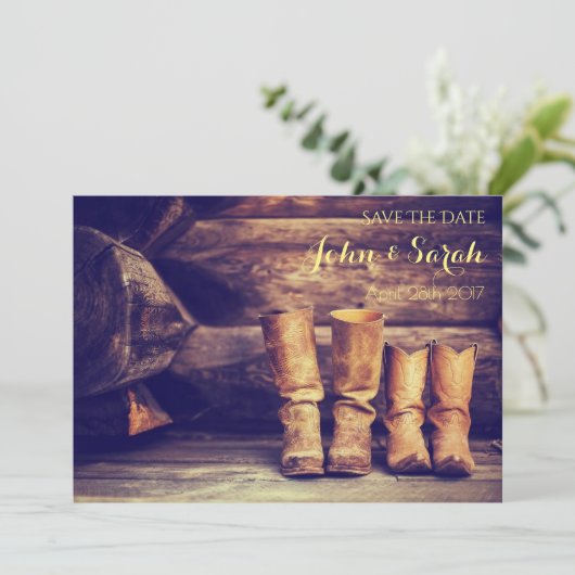 Save The Date - West Kaart (Staand voorkant)