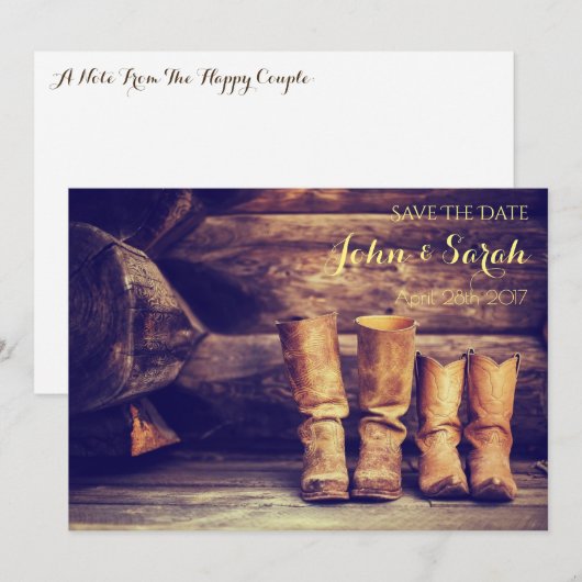 Save The Date - West Kaart (Voorkant / Achterkant)