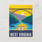 Save the date | West Virginia Uitnodiging Briefkaart (Voorkant)