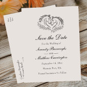 Save the Date Western Horse Rustic Country Wedding Aankondigingskaart