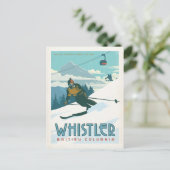 Save the date | Whistler, Brits-Columbia Aankondigingskaart (Staand voorkant)