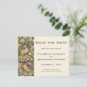 Save the Date William Morris Flowers (Staand voorkant)
