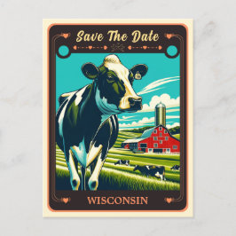 Save the date | Wisconsin Invitation Briefkaart