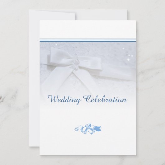 Save The Date Witte Strikken | Tie The Knot Trouwe Kaart (Achterkant)