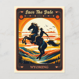 Save the date | Wyoming Invitation Briefkaart