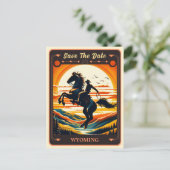 Save the date | Wyoming Invitation Briefkaart (Staand voorkant)