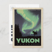 Save the date | Yukon, Canada 2 Aankondigingskaart (Voorkant / Achterkant)