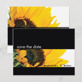 SAVE THE DATE :: zonnebloem Aankondigingskaart (Voorkant / Achterkant)