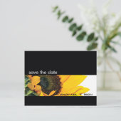 SAVE THE DATE :: zonnebloem Aankondigingskaart (Staand voorkant)