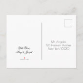 Save The Date Zwart en Goud Elegante Typografie Aankondigingskaart (Achterkant)