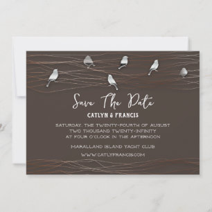 Save The Date Zwart Gary Aangepaste Foto Cottage V Kaart