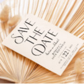 Save The Date Zwart-wit 50 Verjaardag Kaart