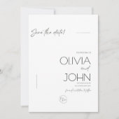 Save the Dates Minimalistisch Modern Save The Date (Voorkant)