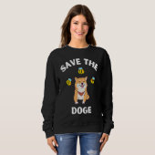 Save The Doge Cute Doge With Bees Gamer Gaming Trui (Voorkant volledig)
