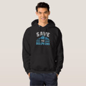 Save The Dolphins Sea Creature Marine Biology Hoodie (Voorkant volledig)