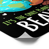 Save The Earth Beaver Design - Grappige Dag van de Poster (Hoek)