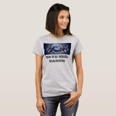 Save the earth Dames grijs T-shirt (Voorkant volledig)
