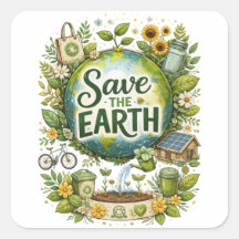 Save the Earth – Eco Sticker
