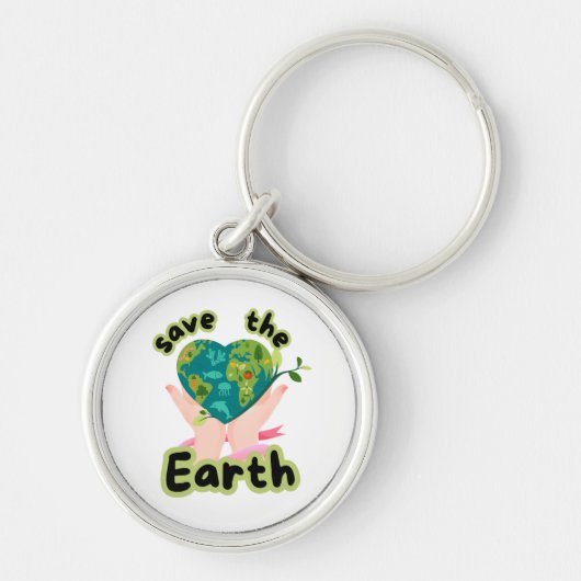 Save the Earth Keychain (Voorkant)