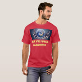 Save the earth mannen T-shirt (Voorkant volledig)