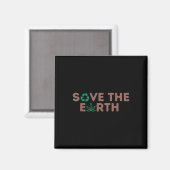 Save the Earth Planet Recyclen het milieu Magneet (Voorkant / Achterkant)