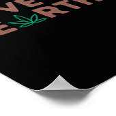 Save the Earth Planet Recyclen het milieu Poster (Hoek)