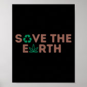 Save the Earth Planet Recyclen het milieu Poster (Voorkant)