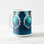 “Save the Earth Water Planet Mug  Koffiemok (Voorkant links)