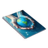 “Save the Earth Water Planet Notebook  Notitieboek (Rechterzijde)