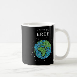 Save the Earth Wereldbol milieubeschermingsclaim Koffiemok