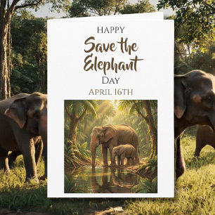 Save the Elephants   16 april Kaart