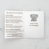 Save the Elephants | April 16th Kaart (Binnen)