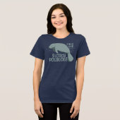 Save The Floaty Potatoes Manatee Tri-Blend Shirt (Voorkant volledig)