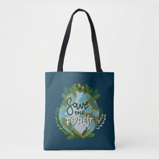 Save the Forest Tote Bag (Voorkant)