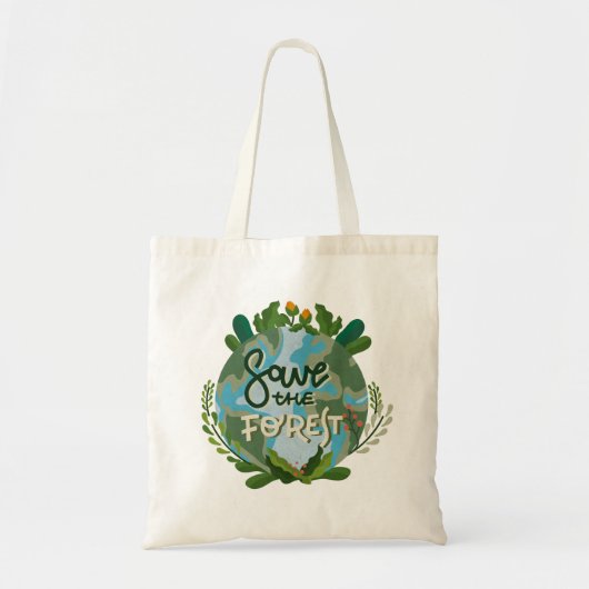 Save the Forest Tote Bag (Voorkant)