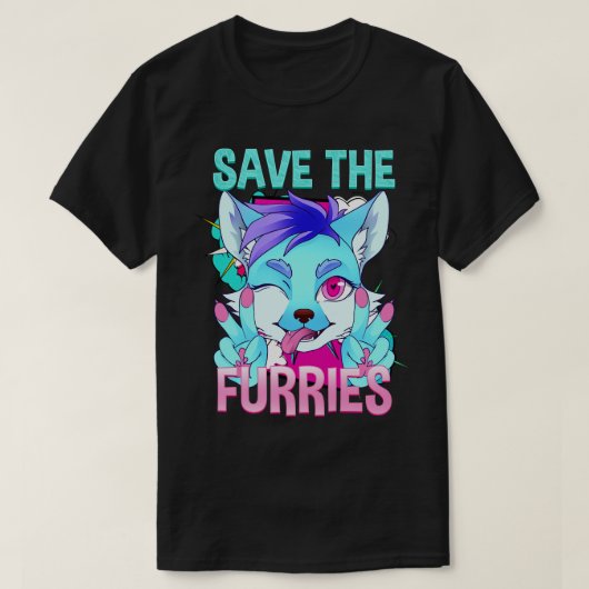 Save the Furries I Fandom Cosplay 8 T-shirt (Design voorkant)