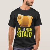 Save the Furry Potato Cute Guinea Pig Pet T-shirt (Voorkant)