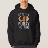 Save The Furry Potato  Guinea Pig Hoodie (Voorkant)