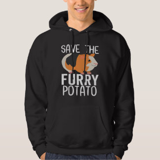 Save The Furry Potato  Guinea Pig Hoodie