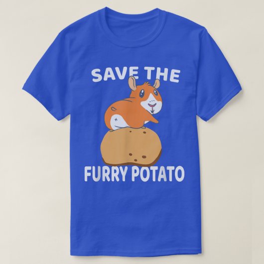 Save The Furry Potato Guinea Pig T-shirt (Design voorkant)